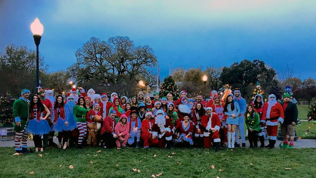 Kick-off SantaCon at KC's American Kitchen in Windsor, CA.